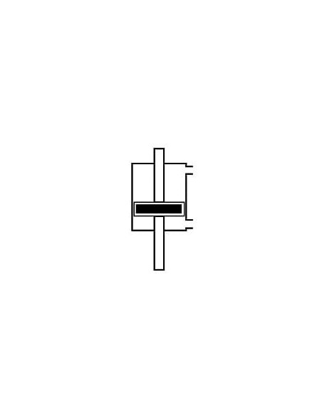Siłownik pneumatyczny kompaktowy, D40x100 UNITOP, dwustronne tłoczysko, gwint wewnętrzny | Pneumatyka | Eshop Dopak | Wszystko d