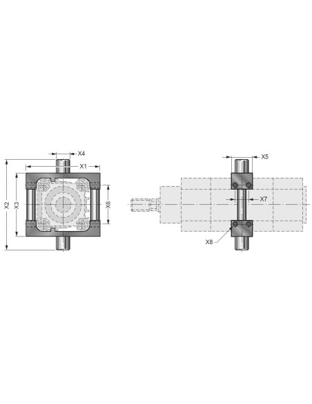 Jarzmo do siłownika pneumatycznego Newton 100, ISO15552/6431 | Pneumatyka | Eshop Dopak | Wszystko dla Przemysłu