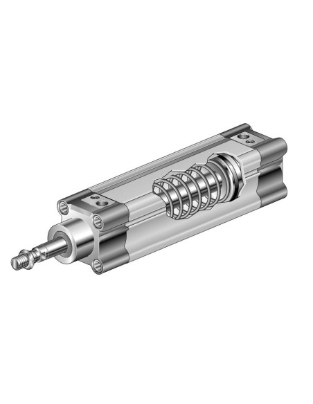 Siłownik pneumatyczny ISO15552/6431 D32x25 jednostronnego działania, ze sprężyną powrotną | Pneumatyka | Eshop Dopak | Wszystko 