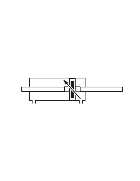 Siłownik pneumatyczny ISO15552/6431 D80x350 dwustronne tłoczysko, amortyzacja pneumatyczna | Pneumatyka | Eshop Dopak | Wszystko