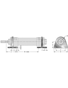 Łapa do siłownika okrągłego D20-25, ISO6432 | Pneumatyka | Eshop Dopak | Wszystko dla Przemysłu