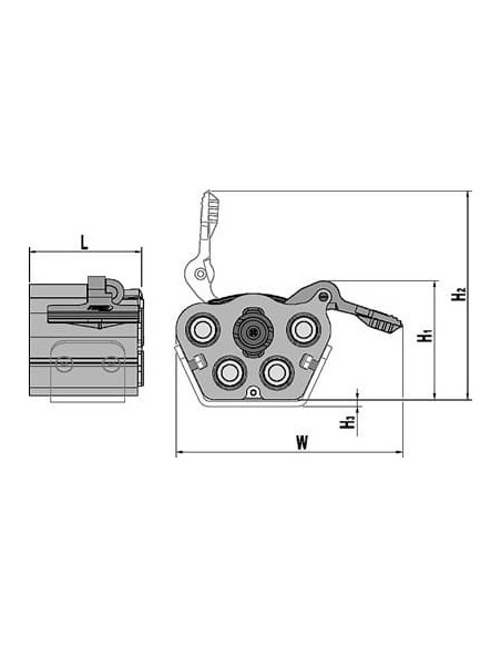 Multizłącze Multi-X DUO 10, gniazdo, WEO 1/2" | Hydraulika | Eshop Dopak | Wszystko dla Przemysłu