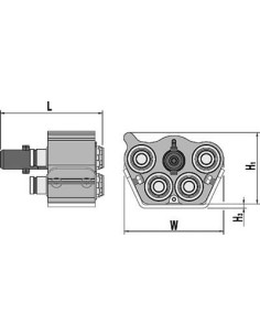 Multizłącze Multi-X Quattro 10 wtyk, G3/8" (BSP) | Hydraulika | Eshop Dopak | Wszystko dla Przemysłu 2