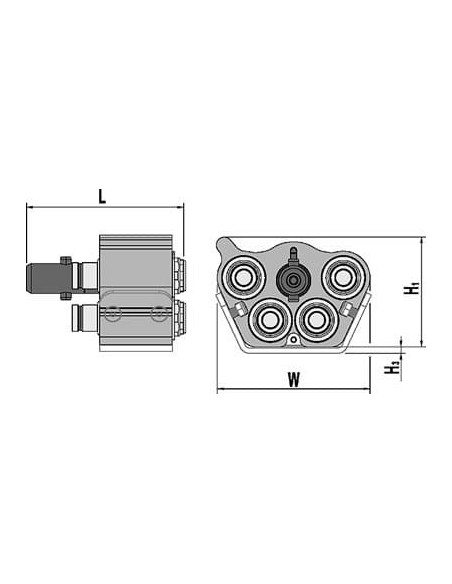 Multizłącze Multi-X Quattro 10 wtyk, G3/8" (BSP) | Hydraulika | Eshop Dopak | Wszystko dla Przemysłu