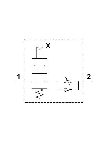Zawór blokujący G1/8' z regulacją przepływu | Hydraulika | Eshop Dopak | Wszystko dla Przemysłu