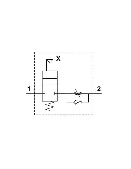Zawór blokujący G1/8' z regulacją przepływu | Hydraulika | Eshop Dopak | Wszystko dla Przemysłu
