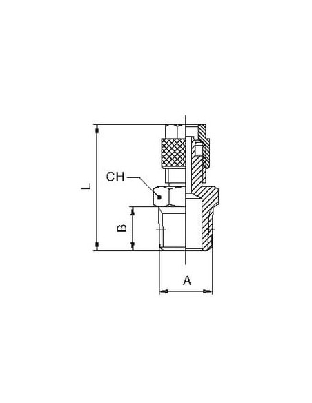 Złączka pneumatyczna skręcana prosta do węża fi 10x8 mm, R 1/2 GZ, mosiądz niklowany | Pneumatyka | Eshop Dopak | Wszystko dla P