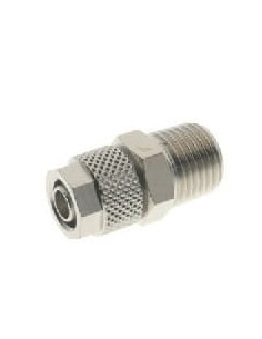 Złączka pneumatyczna skręcana prosta do węża fi 10x8 mm, R 1/4 GZ, mosiądz niklowany | Pneumatyka | Eshop Dopak | Wszystko dla P