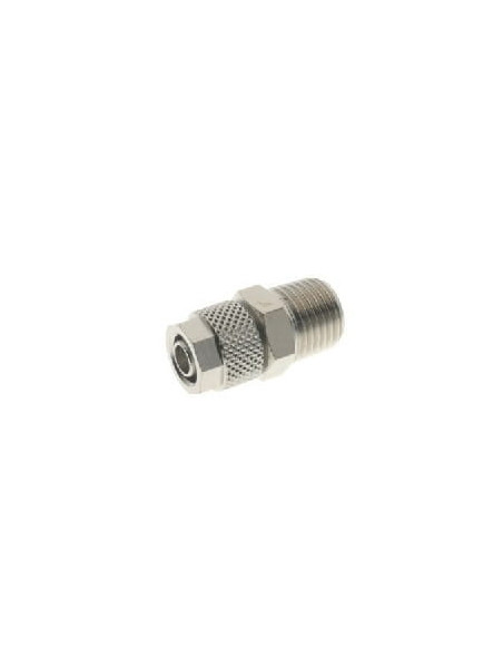 Złączka pneumatyczna skręcana prosta do węża fi 10x8 mm, R 1/4 GZ, mosiądz niklowany | Pneumatyka | Eshop Dopak | Wszystko dla P