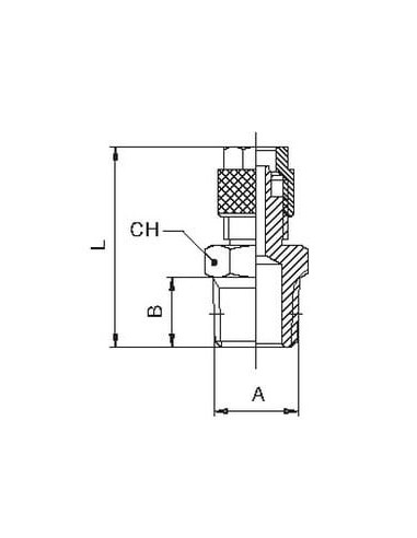 Złączka pneumatyczna skręcana prosta do węża fi 10x8 mm, R 1/4 GZ, mosiądz niklowany | Pneumatyka | Eshop Dopak | Wszystko dla P