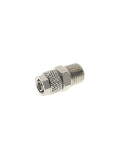 Złączka pneumatyczna skręcana prosta do węża fi 8x6 mm, R 1/2 GZ, mosiądz niklowany | Pneumatyka | Eshop Dopak | Wszystko dla Pr