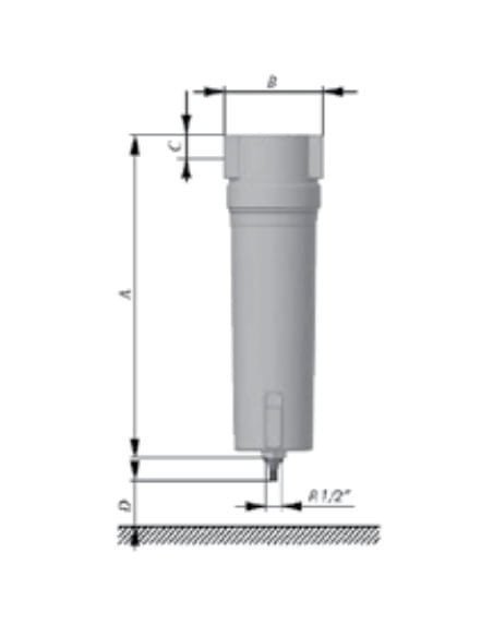 Separator cyklonowy 1 m3/min, 16 bar, przyłącze G 3/8 GW | Filtry | Eshop Dopak |Wszystko dla Przemysłu