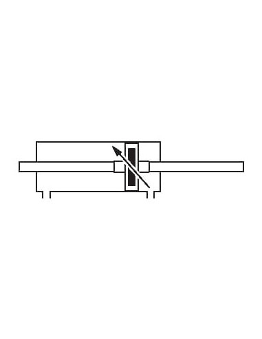 Siłownik pneumatyczny, ISO15552/6431 D63x80 z  dwustronnym tloczyskiem, amortyzacja pneumatyczna | Pneumatyka | Eshop Dopak | Ws