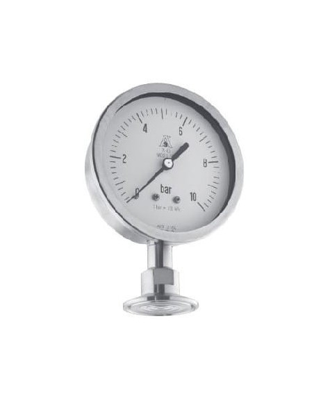 Manometr z separatorem 1'1/2 T.Clamp, 100mm, 0-2,5bar | Przyrządy Pomiarowe | Eshop Dopak | Wszystko dla Przemysłu