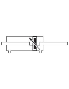 Siłownik pneumatyczny, ISO15552/6431 D125x100 z  dwustronnym tloczyskiem, amortyzacja pneumatyczna | Pneumatyka | Eshop Dopak |  2