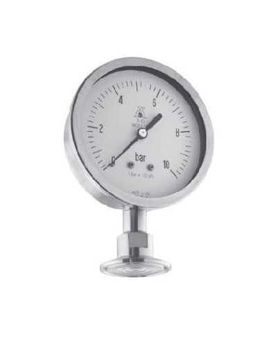 Manowakuometr z separatorem 1'1/2 T.Clamp, 100mm, -1/ 5bar | Przyrządy Pomiarowe | Eshop Dopak | Wszystko dla Przemysłu
