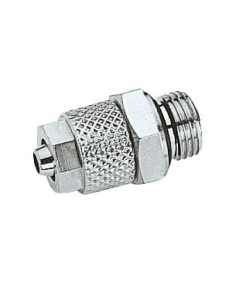 Złączka pneumatyczna skręcana prosta do węża fi 4x2,7 mm, G 1/8 GZ, mosiądz niklowany | Pneumatyka | Eshop Dopak | Wszystko dla 