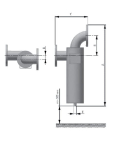 Separator cyklonowy DN200 124,0m3/min | Filtry | Eshop Dopak |Wszystko dla Przemysłu
