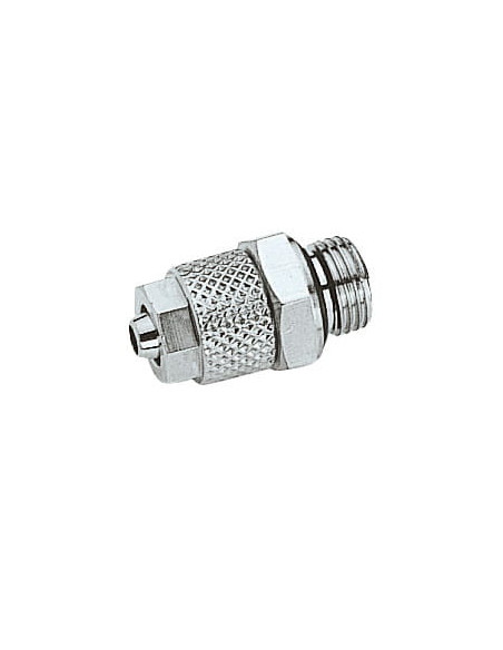 Złączka pneumatyczna skręcana prosta M6 GZ, do węża fi 5x3 mm, mosiądz niklowany | Pneumatyka | Eshop Dopak | Wszystko dla Przem