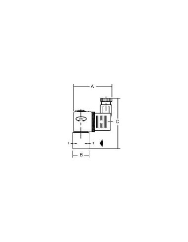 Zawór elektromagnetyczny membranowy proporcjonalny 2/2 NC, G 1/8, FKM, 0-5 bar, 24V DC | Automatyka | Eshop Dopak | Wszystko dla