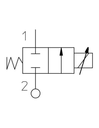 Zawór elektromagnetyczny membranowy proporcjonalny 2/2 NC, G 1/4, FKM, 0-8 bar, 24V DC | Automatyka | Eshop Dopak | Wszystko dla