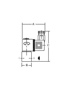 Zawór elektromagnetyczny membranowy proporcjonalny 2/2 NC, G 3/8, FKM, 0-1,4 bar, 24V DC | Automatyka | Eshop Dopak | Wszystko d 2