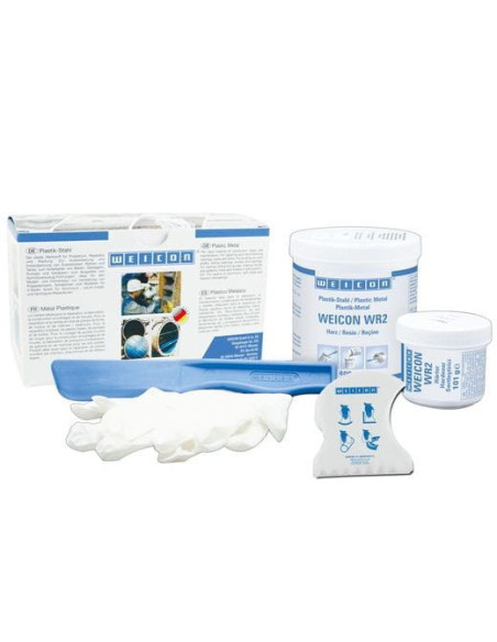 WEICON WR2 Żywica epoksydowa 0,5 kg system żywic epoksydowych plastyczny metal | Chemia techniczna | Eshop Dopak