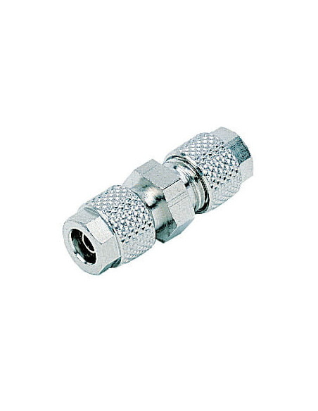 Złączka skręcana prosta przelotowa redukcyjna do węża fi 8x6-6x4 mm, mosiądz niklowany | Pneumatyka | Eshop Dopak | Wszystko dla
