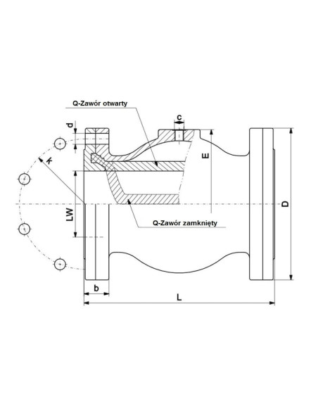 Zawór zaciskowy pneumatyczny kołnierzowy DN200 ALU PN4 rękaw NR (kołnierze PN10) | Hydraulika | Eshop Dopak | Wszystko dla Przem