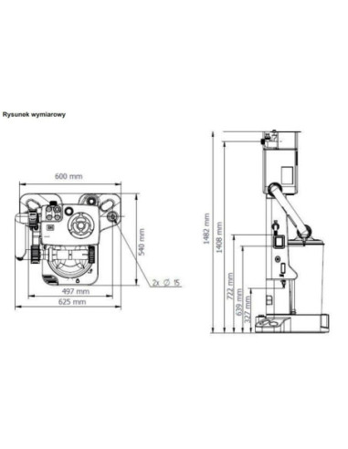 Separator woda-olej, 10, Static, 230V Wydajność kondensat 12 L/h, Sprężarka 10,3 m3/min.