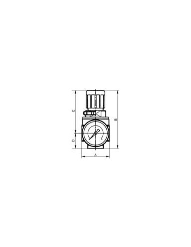 Reduktor ciśnienia powietrza G 1/8 GW do 16 bar, regulacja 0,5-10 bar, multifix-mini | Pneumatyka | Eshop Dopak | Wszystko dla P