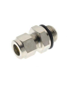 Złączka skręcana prosta do rur miedzianych 6 mm G 1/4 GZ, mosiądz niklowany