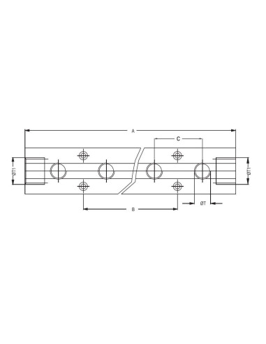 Kolektor modułowy do form wtryskowych czerwony 2 x 3/4 GW - 4 x 1/4 GW, listwa do szybkozłączy | Hydraulika | Eshop Dopak | Wszy