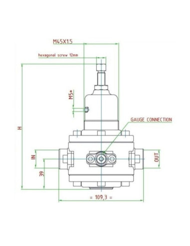 Reduktor ciśnienia G 1/2w max 50 bar reg 1,5-15 bar, gazy tech., stal nierdzewna | Pneumatyka | Eshop Dopak | Wszystko dla Przem
