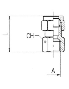Złączka skręcana prosta do rur miedzianych 10 mm G 3/8 GW, mosiądz niklowany