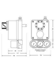 Pozycjoner elektropneumatyczny do napędów pneumatycznych zaworów 0-90° sygnał 4-20 mA | Hydraulika | Eshop Dopak | Wszystko dla  2