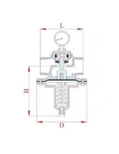 Reduktor ze stali nierdzewnej G3/4" 0,2-1,5 bar, max 10 bar | Pneumatyka | Eshop Dopak | Wszystko dla Przemysłu 2