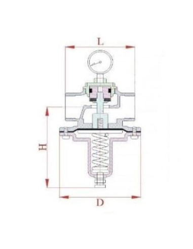 Reduktor ze stali nierdzewnej G3/4" 0,2-1,5 bar, max 10 bar | Pneumatyka | Eshop Dopak | Wszystko dla Przemysłu