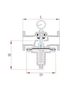 Reduktor ze stali nierdzewnej DN40 0,2-1,5 bar,kołnierzowy | Pneumatyka | Eshop Dopak | Wszystko dla Przemysłu 2