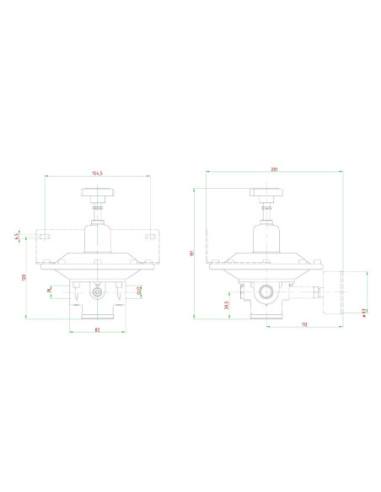 Reduktor precyzyjny niskociśnieniowy G1/2 GW do 10 bar, regulacja 5-45 mbar, gazy techniczne | Pneumatyka | Eshop Dopak | Wszyst