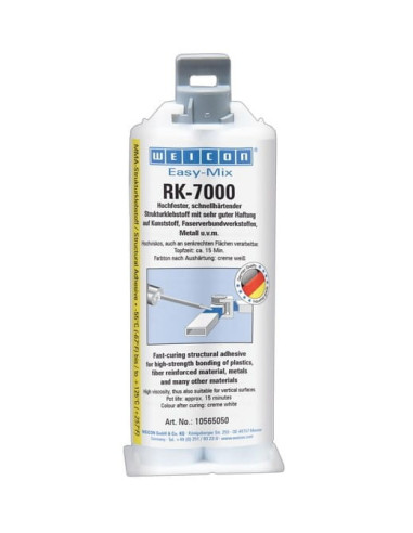 WEICON Easy-Mix RK-7000 50 g akrylowy klej strukturalny | Chemia techniczna | Eshop Dopak
