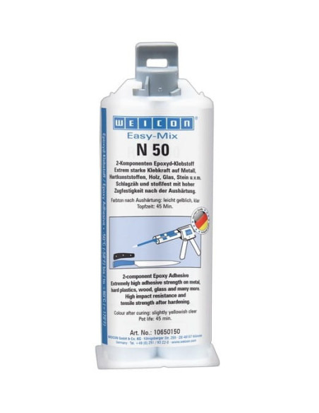WEICON Easy-Mix N50 50 ml półpłynny klej epoksydowy do PVC oraz kamienia | Chemia techniczna | Eshop Dopak
