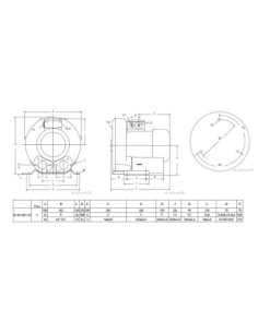 Dmuchawa bocznokanałowa 140 m3/h, 1,3 kW,  180/-150 mbar, 400V | Pneumatyka | Eshop Dopak | Wszystko dla Przemysłu