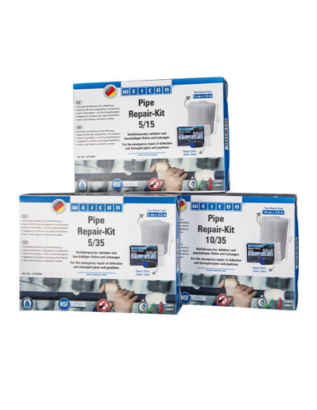 WEICON Pipe Repair-Kit 5/15 (5 cm x 1.5 m) Zestaw do awaryjnej naprawy rur i rurociągów | Chemia techniczna | Eshop Dopak