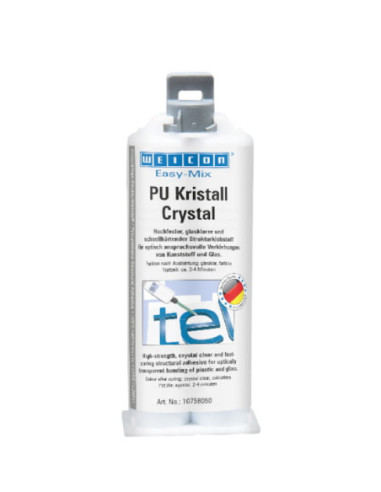 WEICON Easy-Mix PU cristal 50 ml dwuskładnikowy klej poliuretanowy | Chemia techniczna | Eshop Dopak