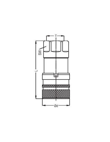 Szybkozłącze hydrauliczne DN6 ISO16028, G 1/4 GW, stal ocynkowana, NBR | Hydraulika | Eshop Dopak | Wszystko dla Przemysłu