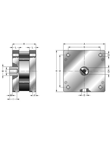 Siłownik dociskowy D125x20 | Pneumatyka | Eshop Dopak | Wszystko dla Przemysłu