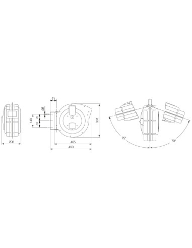Zwijacz przewodu elektrycznego seria 108 Roll Major Plus 230V, L  20 m, kabel 3x2,5 mm2 | Pneumatyka | Eshop Dopak | Wszystko dl
