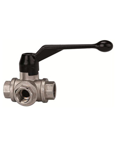 Zawór kulowy trójdrożny T gwint Rp 1/2 | Hydraulika | Eshop Dopak | Wszystko dla Przemysłu
