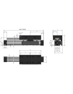 Siłownik liniowy D63x1250 z prowadzeniem zewnętrznym | Pneumatyka | Eshop Dopak | Wszystko dla Przemysłu 2